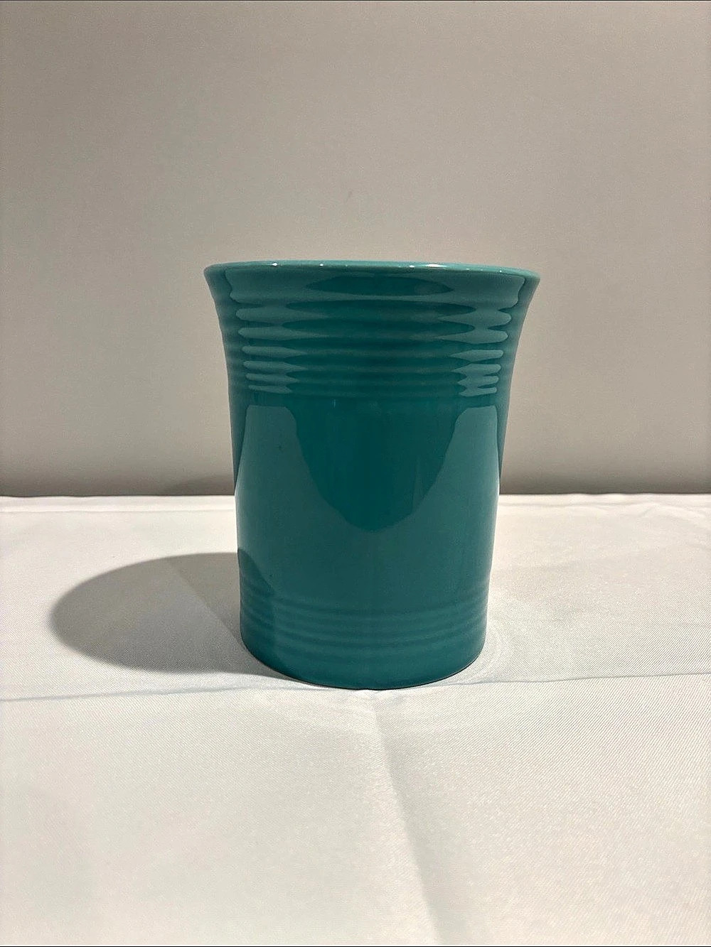 Fiesta Utensil Crock Turquoise Ceramic Utensil Holder